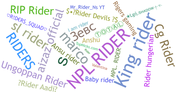 ألقاب لـ Riders