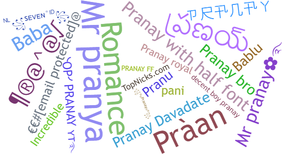 ألقاب لـ Pranay