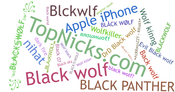 ألقاب لـ Blackwolf