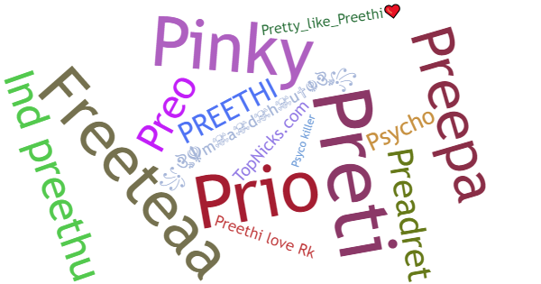 ألقاب لـ Preethi