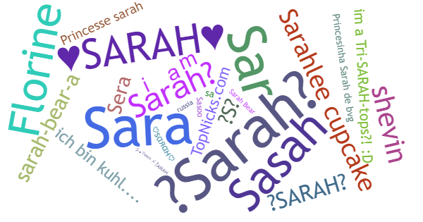 ألقاب لـ Sarah