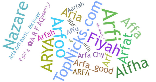 ألقاب لـ Arfa