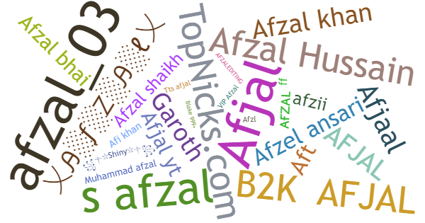 ألقاب لـ Afzal