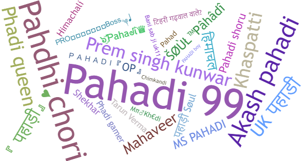 ألقاب لـ Pahadi