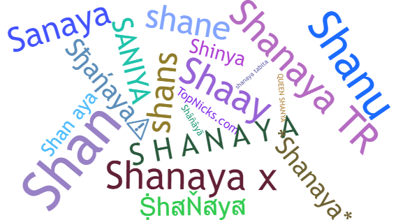 ألقاب لـ Shanaya