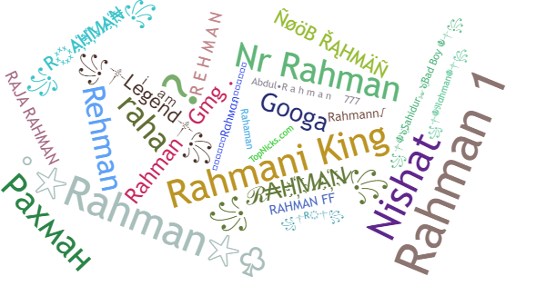 ألقاب لـ Rahman