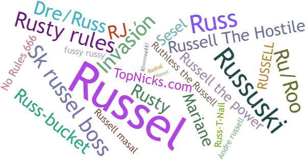 ألقاب لـ Russell