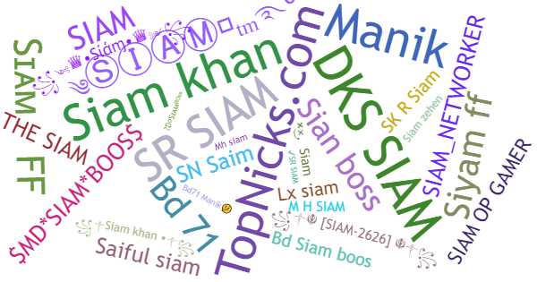 ألقاب لـ Siam