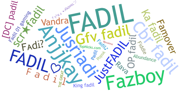 ألقاب لـ Fadil