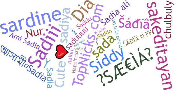 ألقاب لـ Sadia