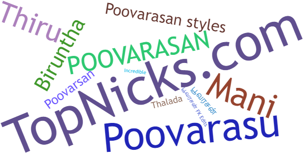 ألقاب لـ Poovarasan