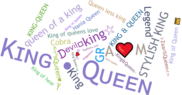 ألقاب لـ Kingqueen