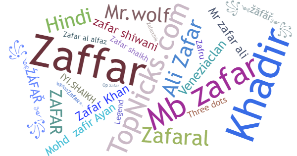 ألقاب لـ Zafar