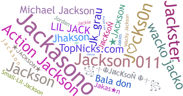 ألقاب لـ Jackson