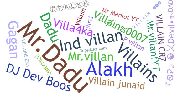 ألقاب لـ Villains