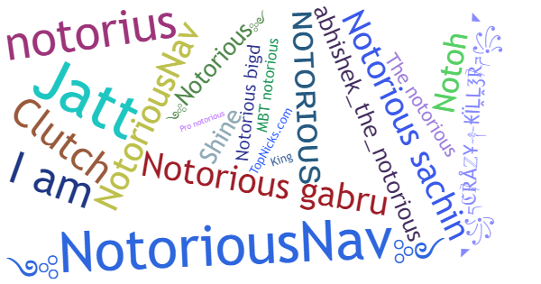 ألقاب لـ Notorious