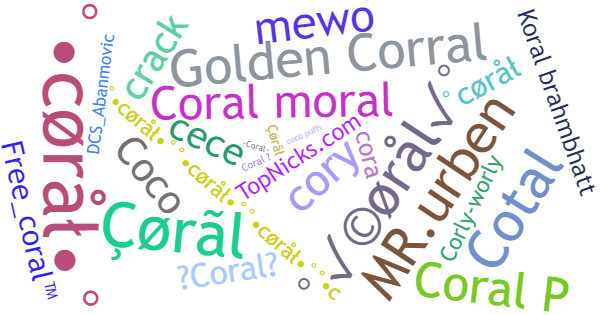 ألقاب لـ Coral