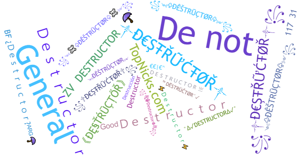 ألقاب لـ Destructor