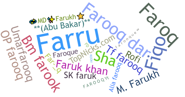 ألقاب لـ Farooq