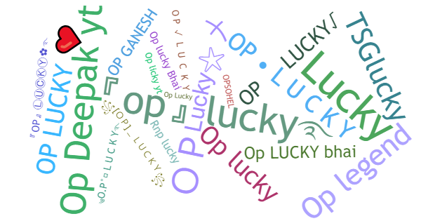 ألقاب لـ Oplucky