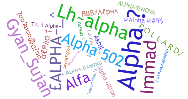 ألقاب لـ Alpha