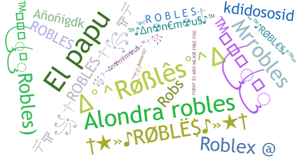 ألقاب لـ Robles