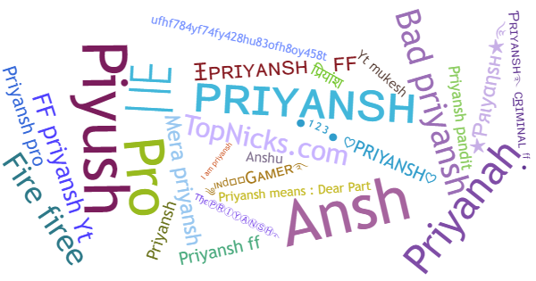 ألقاب لـ Priyansh