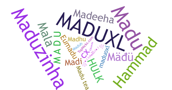 ألقاب لـ Madu