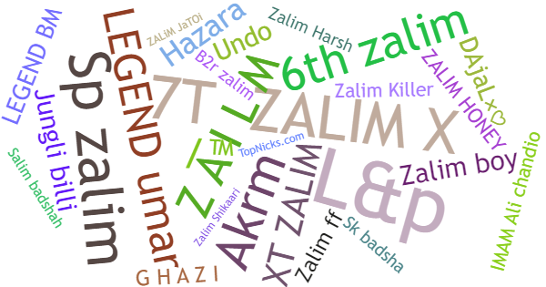 ألقاب لـ Zalim