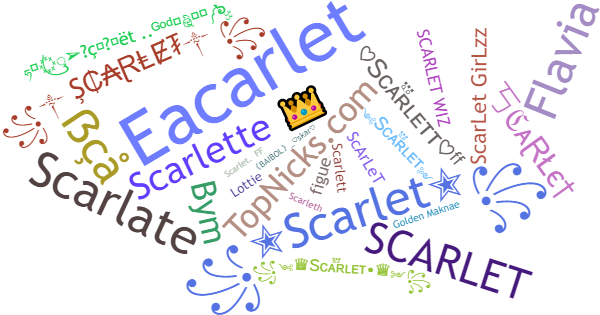 ألقاب لـ Scarlet