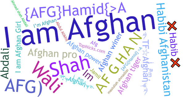 ألقاب لـ Afghan