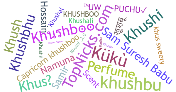 ألقاب لـ Khushboo