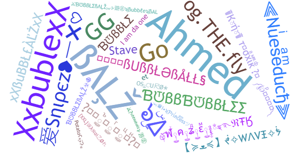 ألقاب لـ BubbleBALZ