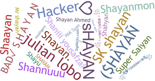 ألقاب لـ Shayan