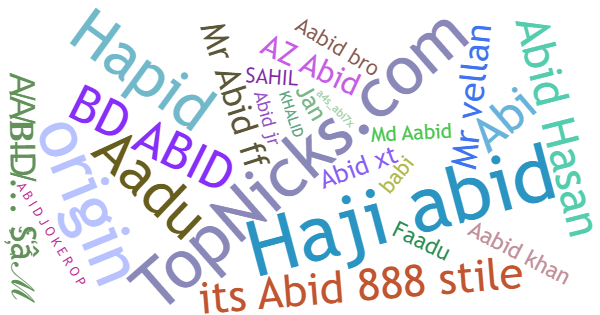 ألقاب لـ Abid