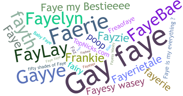 ألقاب لـ Faye