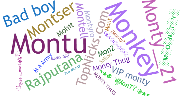 ألقاب لـ Monty