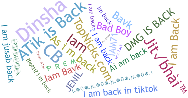 ألقاب لـ IamBack